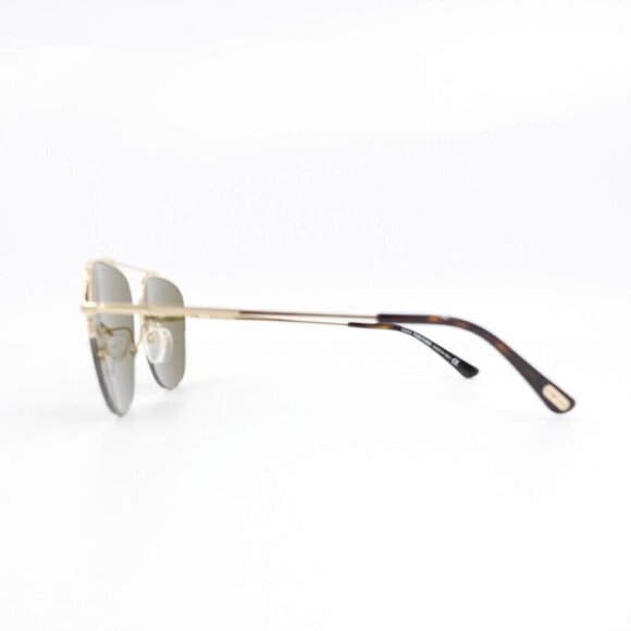 Tom Ford TF667 Abott Sunglasses Brown and Gold OS - Picture 5 of 16